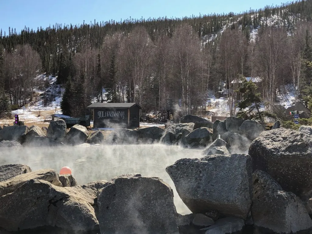 Relaxing in Chena Hot Spring is best thing to do in Fairbanks.
