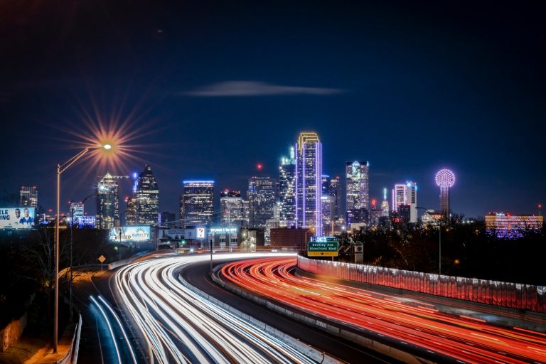 time lapse photography of city during night time